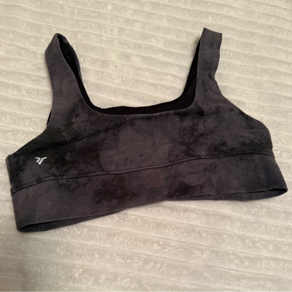 Old Navy Girls Charcoal Sports Bra - Picture 2 of 3